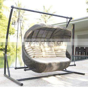 Rattan Synthetic Wicker Swing Chair photo-2