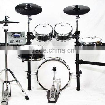 5 pc Black Wooden Digital Drum Set photo-3