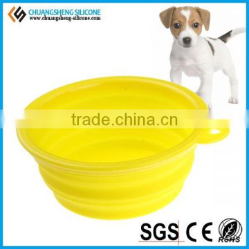 unbreakable collapsible silicone bowl pet