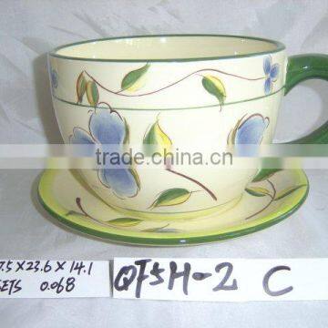 ceramic big cup planter SN5344