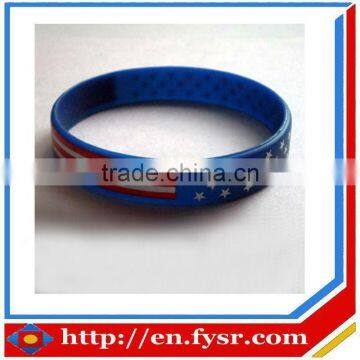 USA Embossed logo Bracelets /wristbanddebossed/engraved silicone rubber bracelet/wristband/bangle/band/(100% silicone)