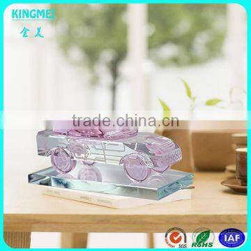 Decorative Wholesale Fashion Blue Crystal Perfume Bottle With Car Model photo-2