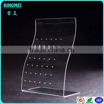 28 Holes Clear Acrylic Jewelry Earring Display Stand, 12 Pairs Acrylic L Shape Earring Dispaly photo-5