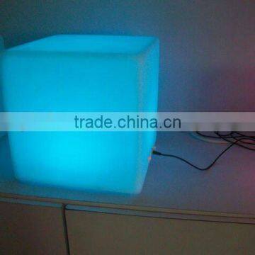 LED 20cm colorful decorative plastic cube