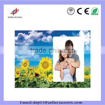High Quality Sun Flower Printed Decoration Mirror Glass Frame 4"x6" photo-3