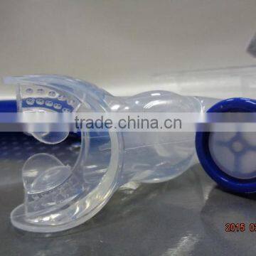 Professional Bendable Silicone Blue Swimming Frontal Snorkel for Adult, US Patened(SK-300) photo-4