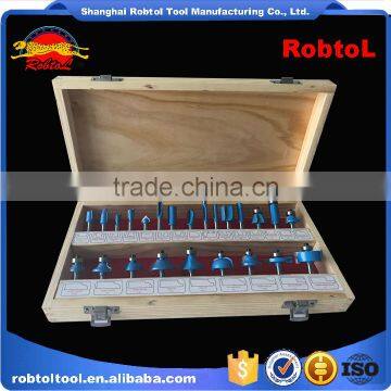 24 Pcs Wood Router Bit Set Kit 8mm Shank for Woodworking Tungsten Carbide End Mill Cutting CNC Carved Engraving Milling Cutter photo-3