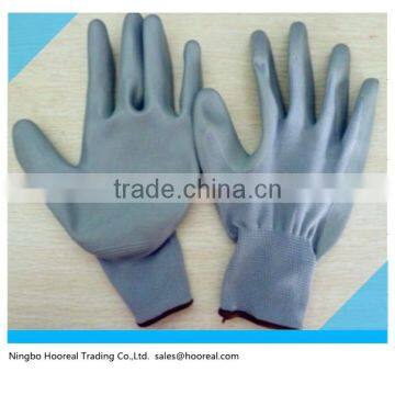 Polyester Work Gloves Rubber Latex Palm Coated/PU Coated,Knit Wrist Cuff,S,M,L,XL,Industrial or Household photo-2
