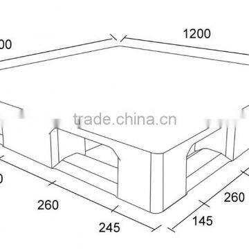 4 WAY HDPE Six Runner Plastic Pallet photo-2
