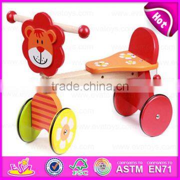 2016 Promotional Kids Wooden Walking Toy,Funny Children Ride on Tricycle Toy,Lovely Cat Design Baby Wooden Tricycle Toy W16A001 photo-4