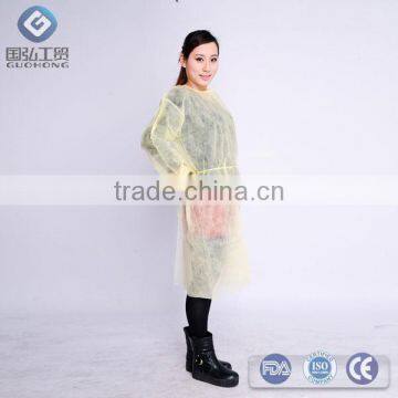 High quality non sterile non woven isolation gown