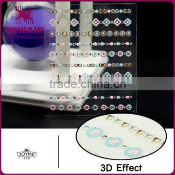 New Air 2017 Wholesale Metallic Nail Stickers,gold Color Nail Sticker,metal Style Nail Sticker photo-4