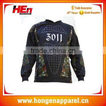 Top sale cool painball jersey classic custom /black camo painball jersey