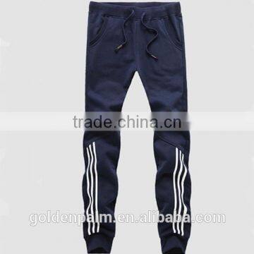 100% cotton high quality brand men stripes sweatpants sports pants wholesale China