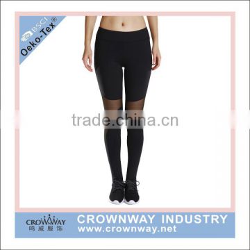 popular black mesh leggings for gym yoga wear