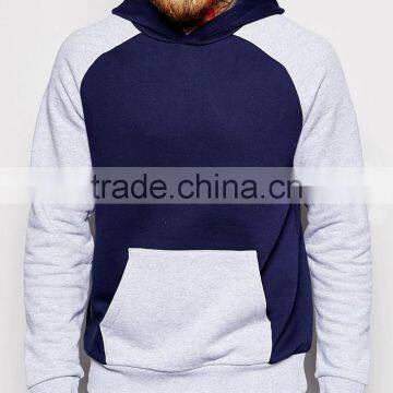 Overhead Hoodie With Contrast Sleeves