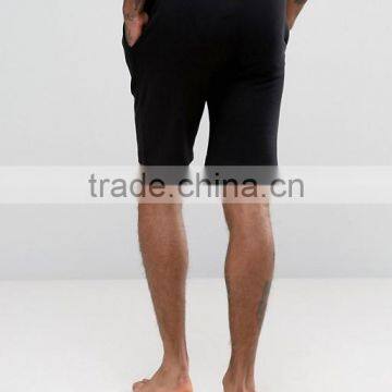 Hot Sale Custom 100% Cotton Jersey Sweat Fabric Men's Black Breathable Casual Casual Sporting Shorts photo-2