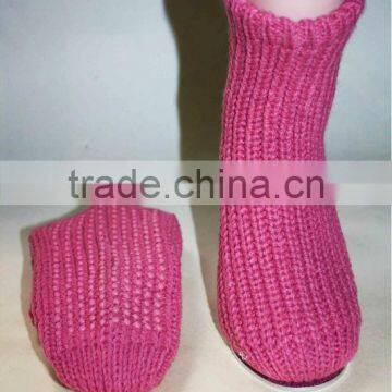 Women jacquard design indoor slipper socks