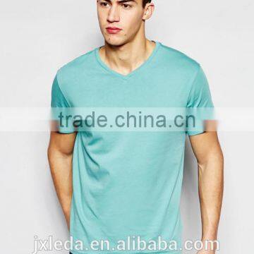 2016 Aqua V-neck t shirt men custom