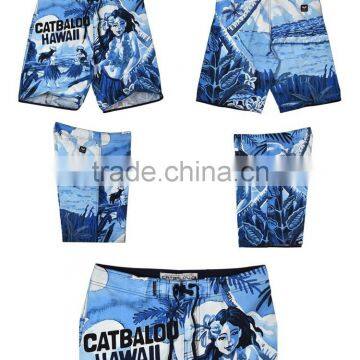 Hawaii Style Sublimation Print Fabric Men's Board Shorts photo-6