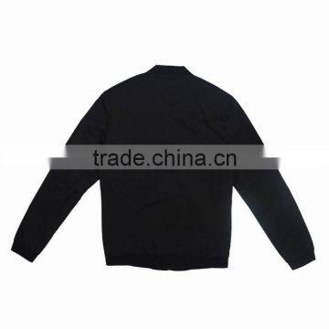 Retro Picture Design Young Men All Black Bomber Jackets photo-4