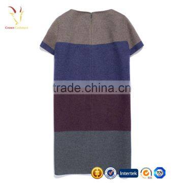 Women Winter Wool Dress, Short Sleeve Dress photo-2