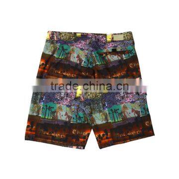 Wholesale Jacquard Fabric Beach Shorts, 4 Way Stretch Boardshorts Custom photo-2
