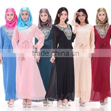 New Design the Middle East Summer Women Muslim Wedding Long Dress