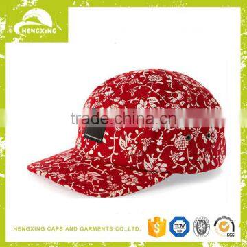 all custom printing pattern 5 panel hat and cap