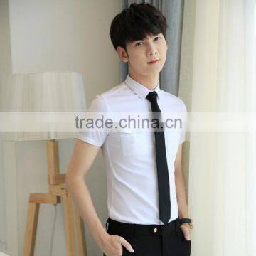 High Quality Cheap Price Short Sleeve Slim Fit Fashion Man Shirt Manufacturer photo-3