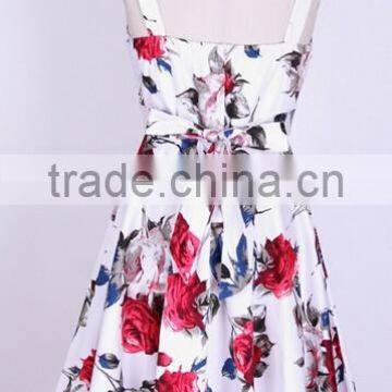 Walson Instyles Wholesale Women's Floral Print 50s Rockabilly Retro Vintage Flared Dress photo-2