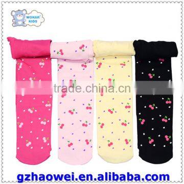 Wholesale Cherries Printed Kids Cotton Tights photo-2