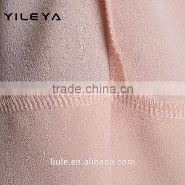 Cute Lace Designed Pink 2015 New Design Chiffon Lady Blouse/woman Blouse photo-5