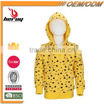 Wholesale Zipper Up Baby Kids Wearing Hoodie Sweatshirt for Boys Girls