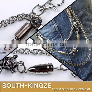 Antique Silver Plated Cool Pants Pendant