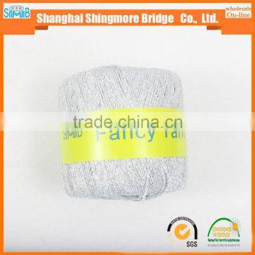 China Textile Yarn Supplier Hot Wholesale Oeko-tex Standard Metallic Knitting Yarn for Crochet photo-3