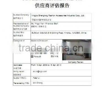 Supplier Assessment Report