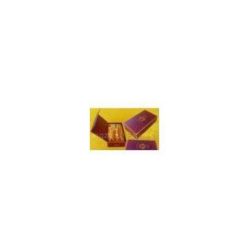 Custom Cardboard Wine Gift Packaging Box for 1 Bottole with Fabric Inside