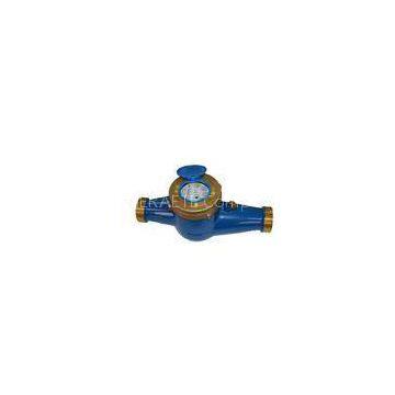 Customized High Accuracy Brass Water Meter , Intelligent Vertical Digital Water Flow Rate Meter