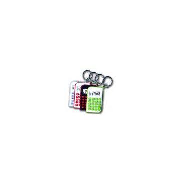 8 digits pocket calculator with key chain
