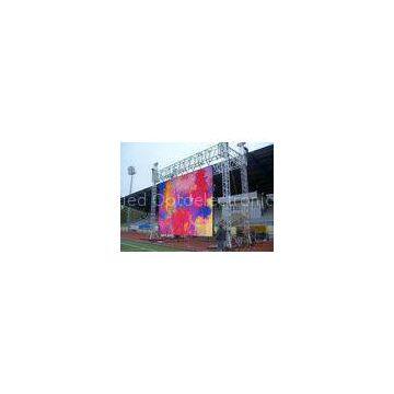 Constant Current P10 Outdoor Rental LED Screen , Horizontal Scrolling LED Display