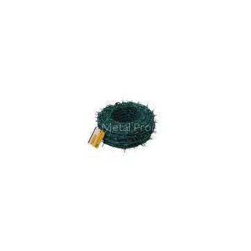 Great Toughness Green PVC Coated Razor Barbed Wire For Private Area Fencing