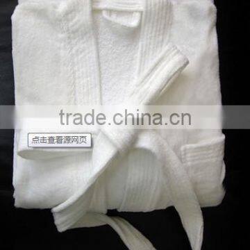 Luxury hotel bathrobe, velour bathrobe, terry bathrobe