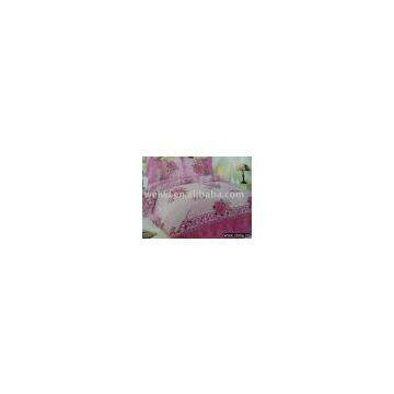 micro fiber bed sheet set (quilt cover,flat sheet,fitted sheet and pillow)