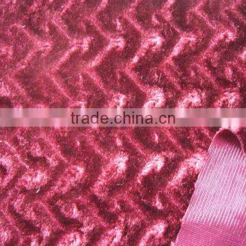 2013 New design middle east fabric,polyester tricot velvet, warp knitting velvet fabric