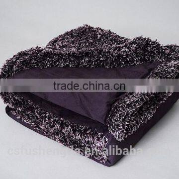 Fancy Hand Made Knit Crochet Baby Plush Blanket Throw photo-2