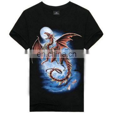 Dragon print man t-shirt,softtextile men t-shirt,men t-shirt