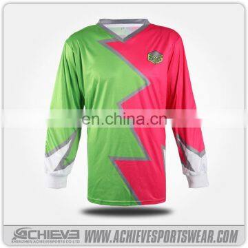 custom long sleeve soccer jerseys/ cheap customized soccer uniforms