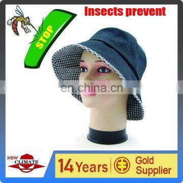 Fashion lady's hat with insect killer