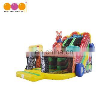 slide type and pvc tarpaulin high quality inflatable slide for play